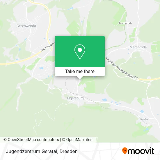 Карта Jugendzentrum Geratal