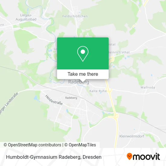Карта Humboldt-Gymnasium Radeberg