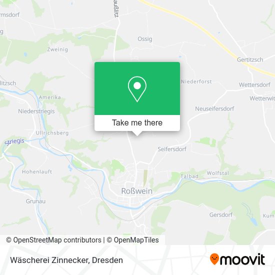 Карта Wäscherei Zinnecker