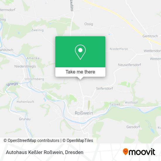 Карта Autohaus Keßler Roßwein