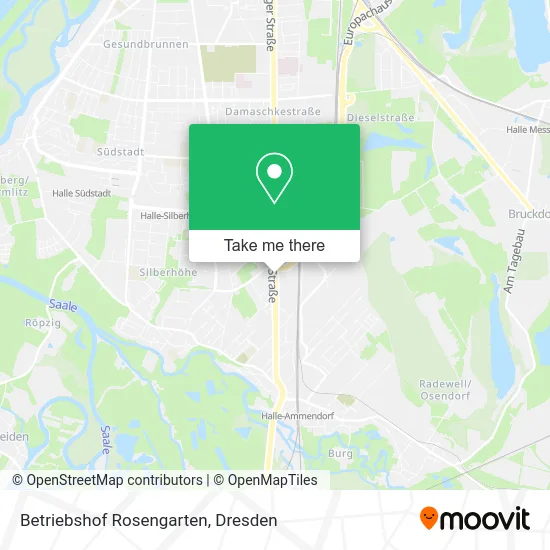 Карта Betriebshof Rosengarten