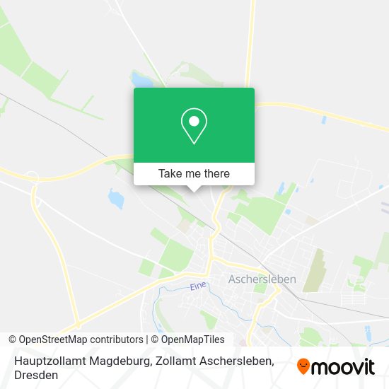 Карта Hauptzollamt Magdeburg, Zollamt Aschersleben