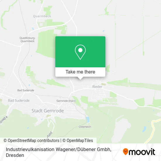 Карта Industrievulkanisation Wagener / Dübener Gmbh