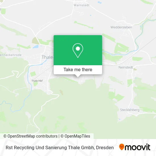 Карта Rst Recycling Und Sanierung Thale Gmbh