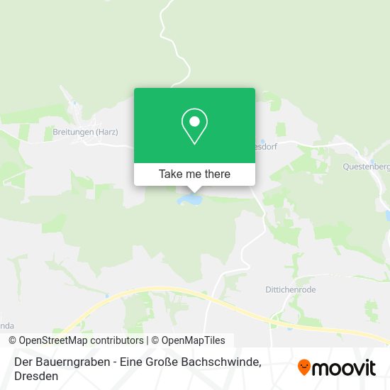 Карта Der Bauerngraben - Eine Große Bachschwinde