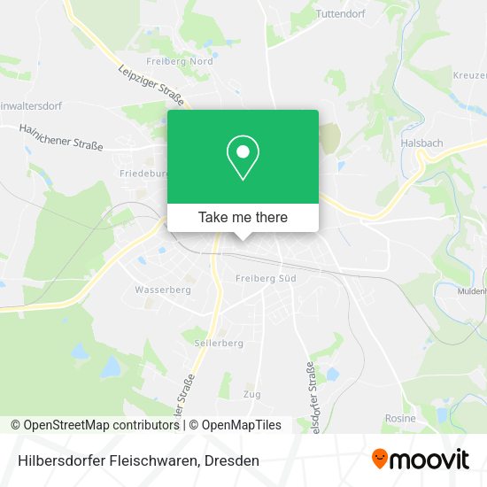 Карта Hilbersdorfer Fleischwaren