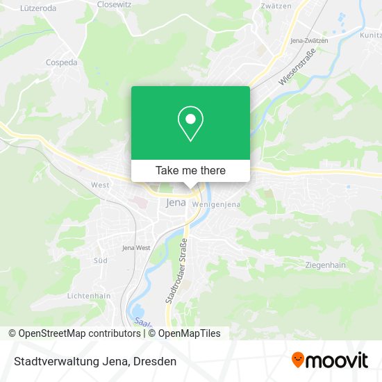 Карта Stadtverwaltung Jena