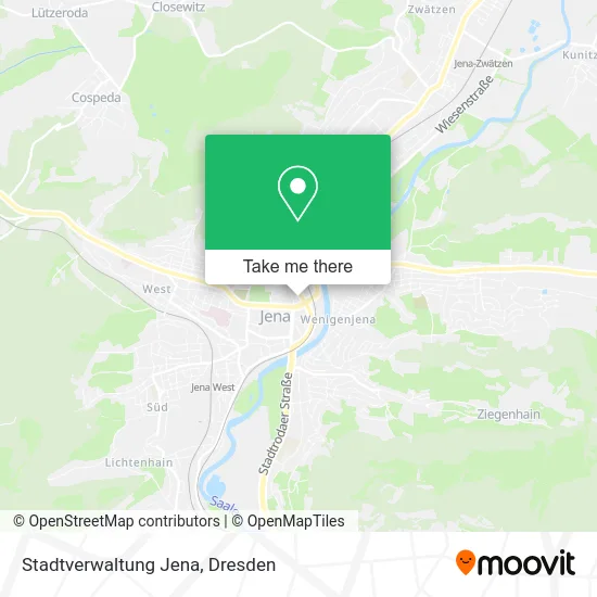 Карта Stadtverwaltung Jena