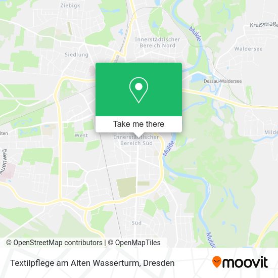 Карта Textilpflege am Alten Wasserturm