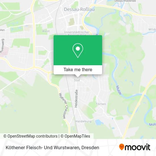 Карта Köthener Fleisch- Und Wurstwaren