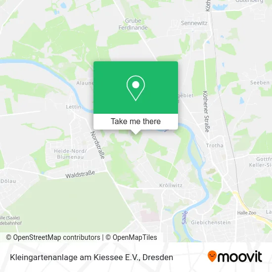 Карта Kleingartenanlage am Kiessee E.V.