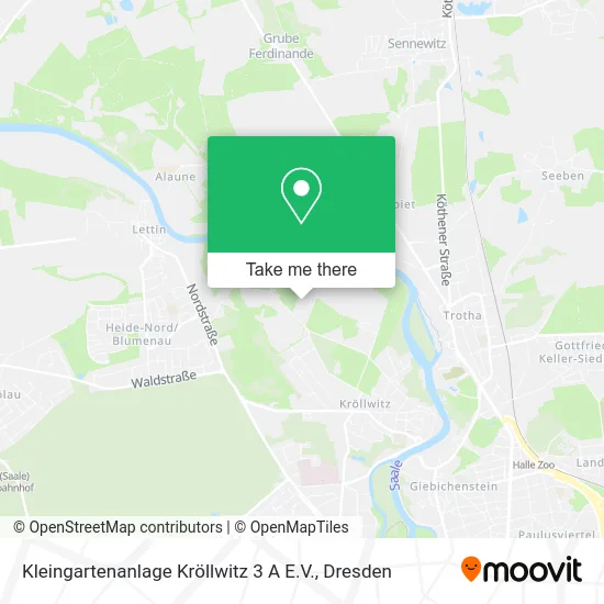 Карта Kleingartenanlage Kröllwitz 3 A E.V.