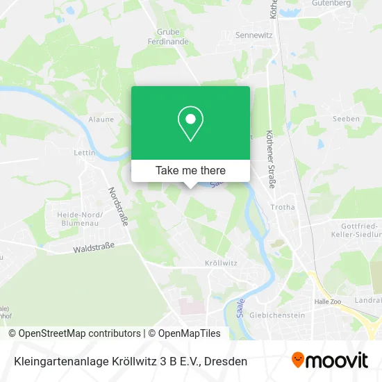 Карта Kleingartenanlage Kröllwitz 3 B E.V.