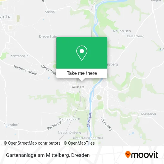 Карта Gartenanlage am Mittelberg