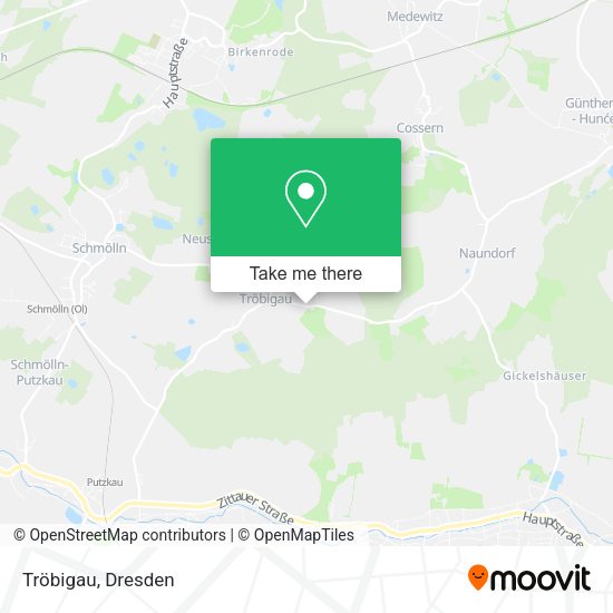 Карта Tröbigau