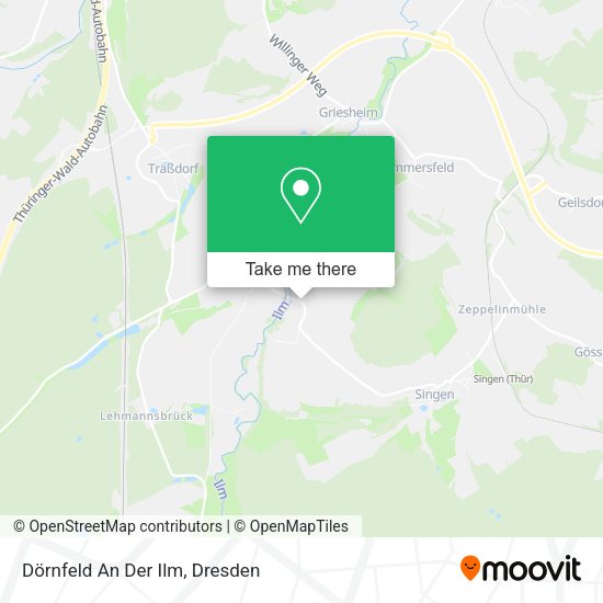 Карта Dörnfeld An Der Ilm
