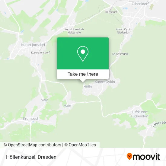 Карта Höllenkanzel