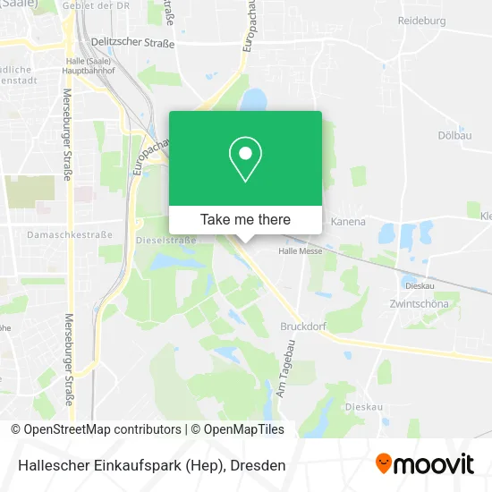 Карта Hallescher Einkaufspark (Hep)