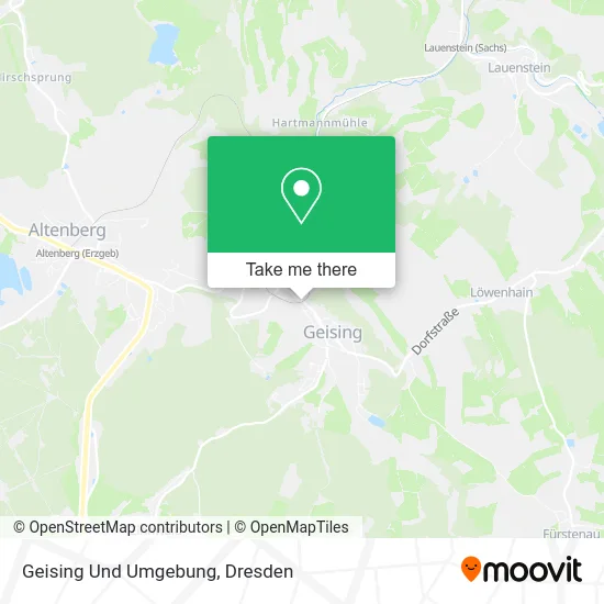 Карта Geising Und Umgebung