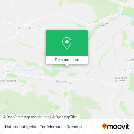 Карта Naturschutzgebiet Teufelsmauer