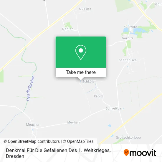 Карта Denkmal Für Die Gefallenen Des 1. Weltkrieges