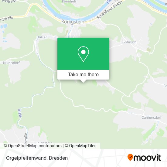 Карта Orgelpfeifenwand