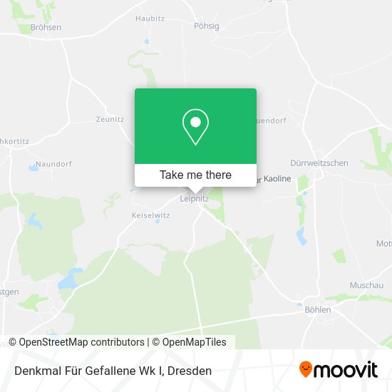 Карта Denkmal Für Gefallene Wk I