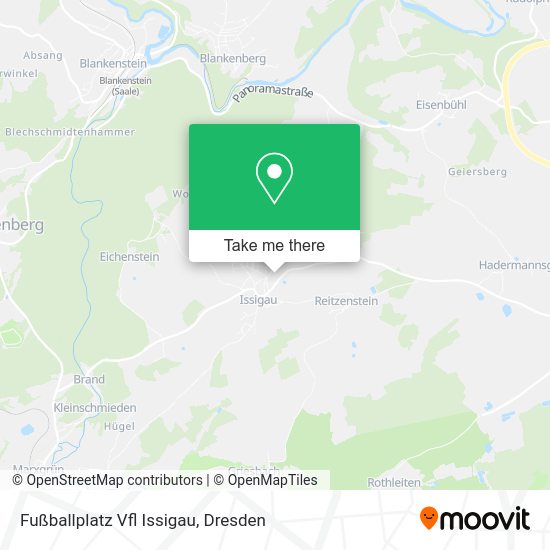 Карта Fußballplatz Vfl Issigau