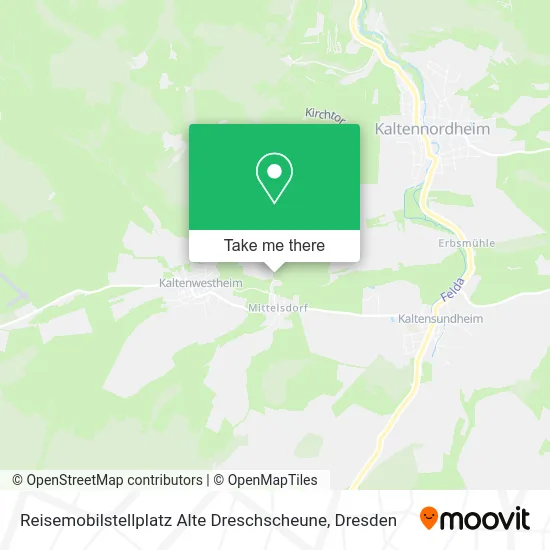 Карта Reisemobilstellplatz Alte Dreschscheune
