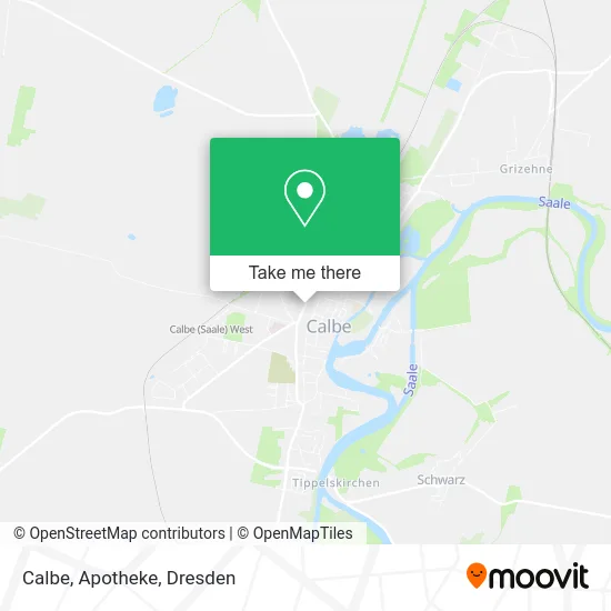 Карта Calbe, Apotheke