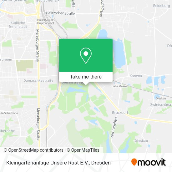 Карта Kleingartenanlage Unsere Rast E.V.