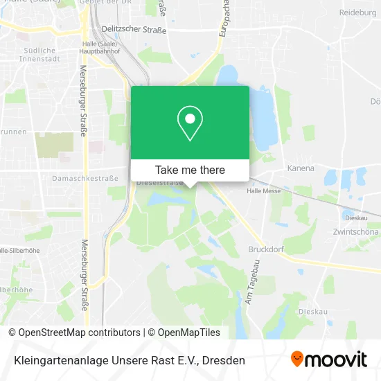 Карта Kleingartenanlage Unsere Rast E.V.