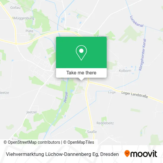 Карта Viehvermarktung Lüchow-Dannenberg Eg