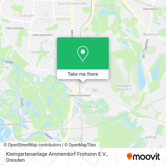 Карта Kleingartenanlage Ammendorf Frohsinn E.V.