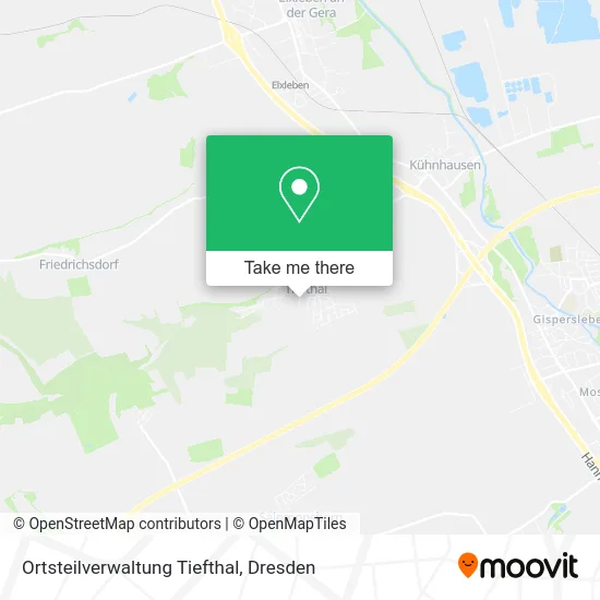 Карта Ortsteilverwaltung Tiefthal