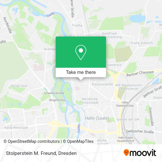 Stolperstein M. Freund map