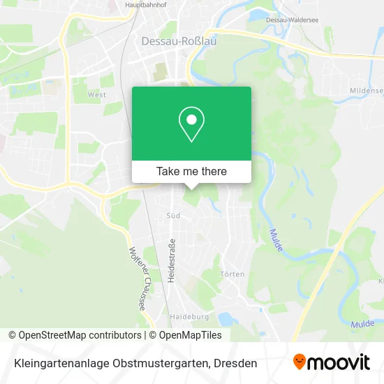 Карта Kleingartenanlage Obstmustergarten