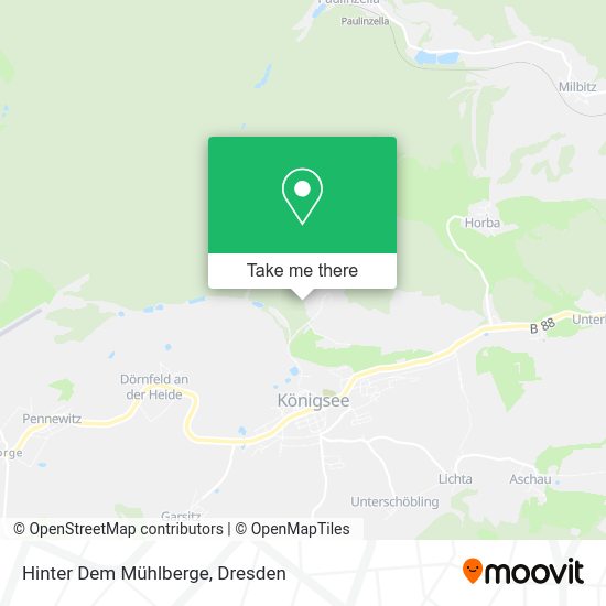 Карта Hinter Dem Mühlberge