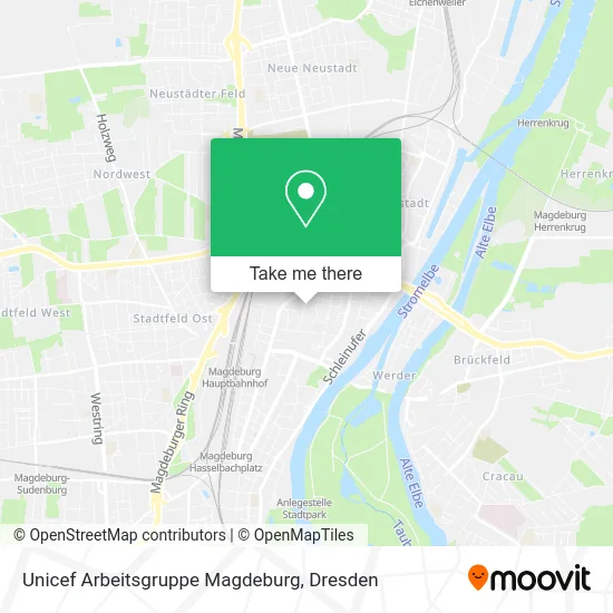 Карта Unicef Arbeitsgruppe Magdeburg