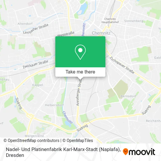 Карта Nadel- Und Platinenfabrik Karl-Marx-Stadt (Naplafa)
