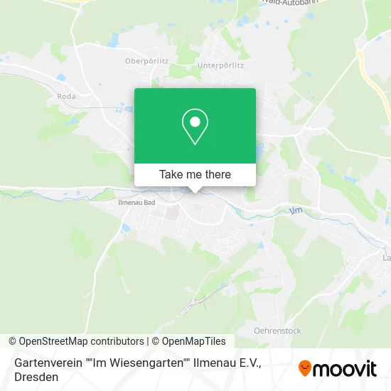Карта Gartenverein ""Im Wiesengarten"" Ilmenau E.V.