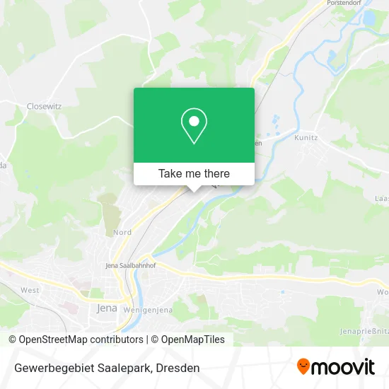 Карта Gewerbegebiet Saalepark