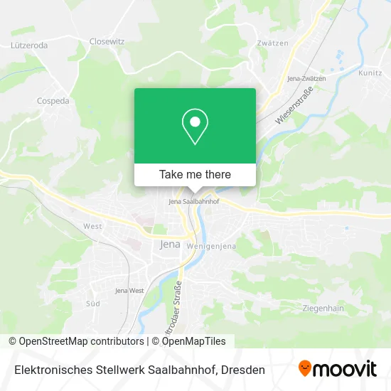 Карта Elektronisches Stellwerk Saalbahnhof