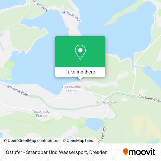 Карта Ostufer - Strandbar Und Wassersport