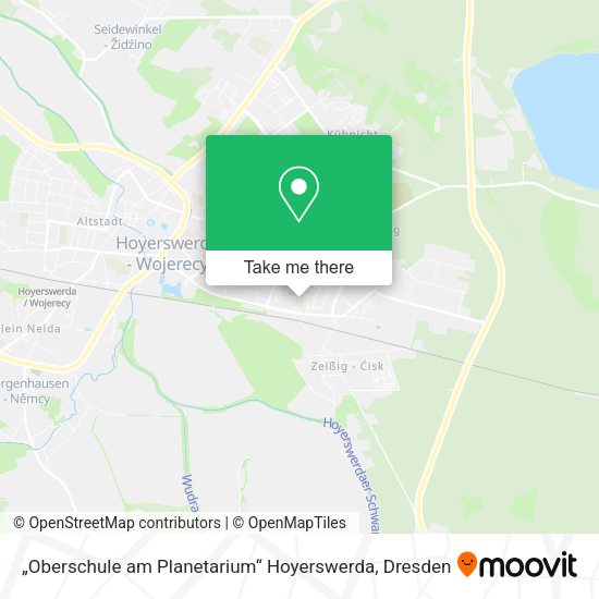 Карта „Oberschule am Planetarium“ Hoyerswerda