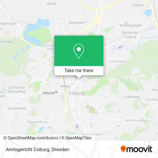 Карта Amtsgericht Coburg
