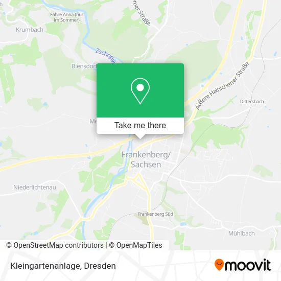 Карта Kleingartenanlage