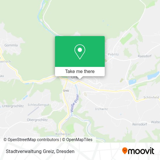 Карта Stadtverwaltung Greiz