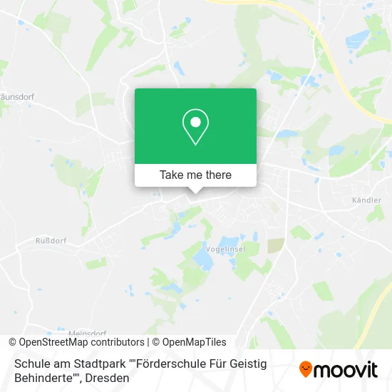 Карта Schule am Stadtpark ""Förderschule Für Geistig Behinderte""