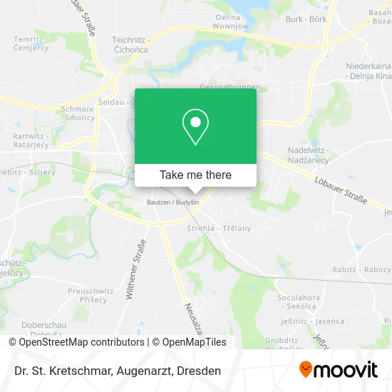 Карта Dr. St. Kretschmar, Augenarzt
